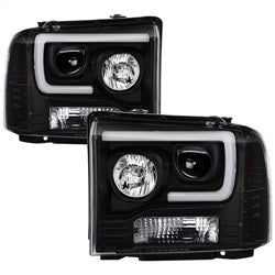 ( Spyder ) - Light Bar Projector Headlights - Black