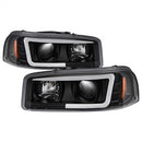 ( Spyder ) - Version 2 Projector Headlights - Light Bar DRL - Black