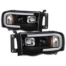 ( Spyder ) - Light Bar Projector Headlights - Black