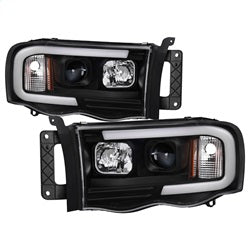 ( Spyder ) - Light Bar Projector Headlights - Black