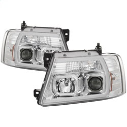 ( Spyder ) - Light Bar Projector Headlights - Chrome