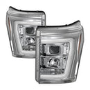 ( Spyder ) - Version 2 Projector Headlights - Light Bar DRL - Chrome