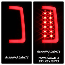 ( Spyder ) - Version 2 Light Bar LED Tail Lights - Black