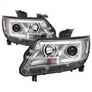 ( Spyder ) - Projector Headlights - Light Bar LED - Chrome