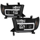 ( Spyder ) - Version 2 Projector Headlights - Light Bar DRL - Black