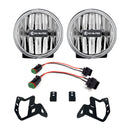 4" Gravity LED G4 - 2-Light System - Amber - SAE/ECE - 10W Fog Beam - Jeep JL / JT Sport-S-Altitude Bumper
