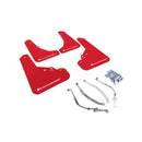 Rally Armor MF25-UR-RD/WH - 2012-2019 Fiat Fiat 500 Abarth 500T Sport - Red Mud Flap/White Logo