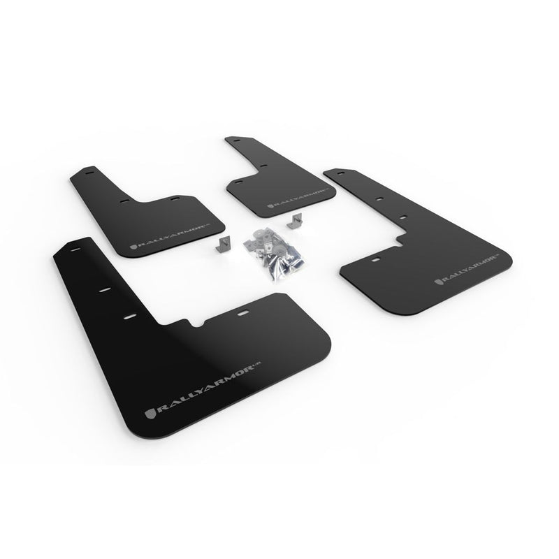 Rally Armor MF66-UR-BLK/SIL - 2020+ Subaru Outback - Black Mud Flap/Silver Logo