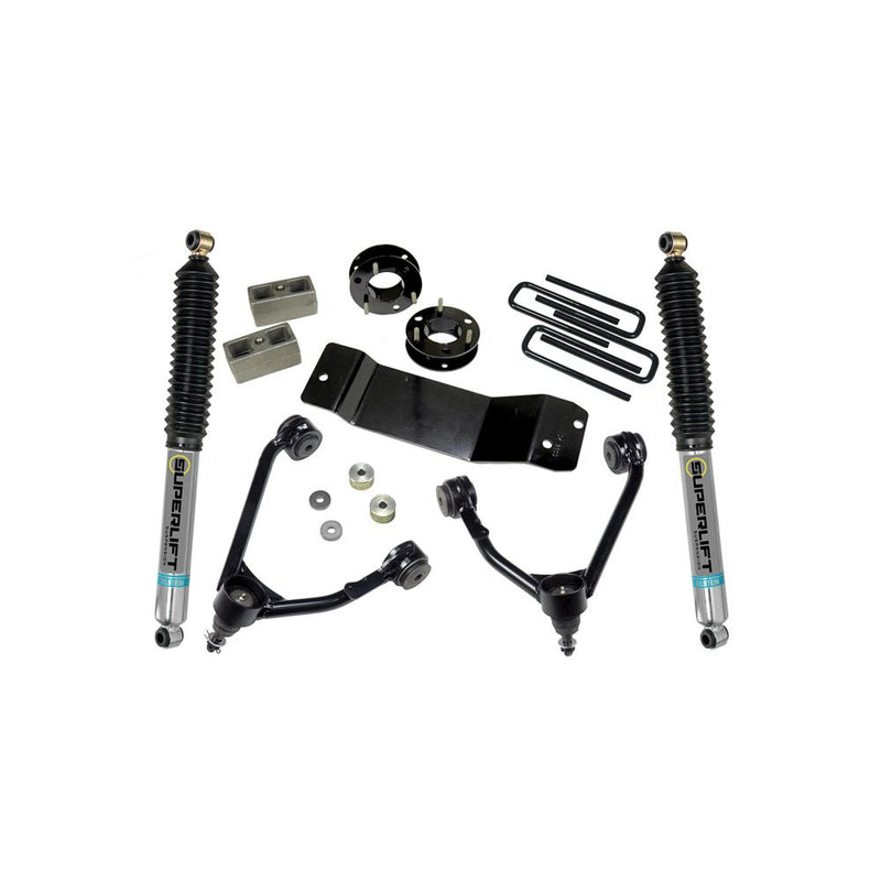 SUPERLIFT LIFT KIT GM 1500 07-16 3.5'' CAST STEEL UPPER ARM 4WD BILSTEIN