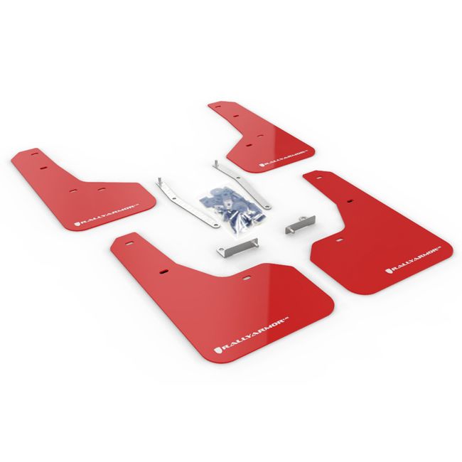 Rally Armor MF52-UR-RD/WH - 2019-2020 Subaru Forester - Red Mud Flap/White Logo