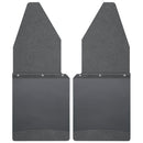 Kick Back Mud Flaps 12" Wide - Black Top and Black Weight