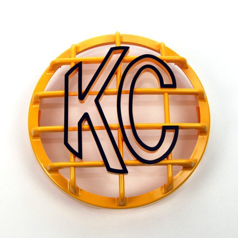 6" Stone Guard - ABS Plastic - Yellow / Black KC Logo