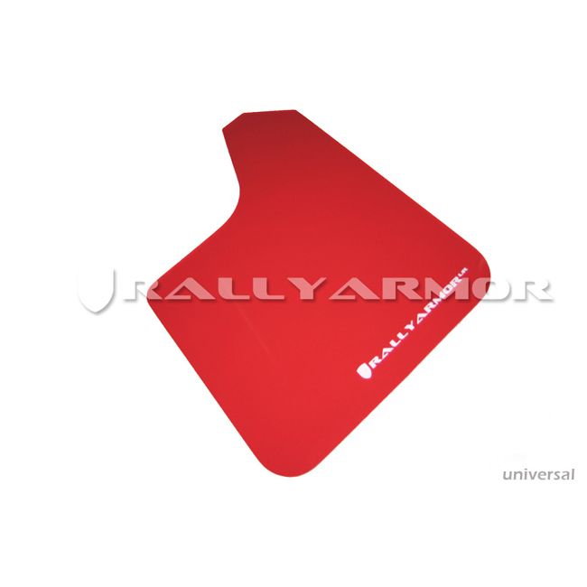 Rally Armor MF12-UR-RD/WH - Universal - Red Mud Flap/White Logo