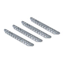 Go Rhino - D20000S - Dominator D2 & D4 inOriginal Stylein Step Pads (4 medium) - Silver aluminum