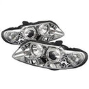 ( Spyder ) - Projector Headlights - LED Halo - LED ( Replaceable LEDs ) - Chrome - High H1 (Included) - Low H1 (Included)