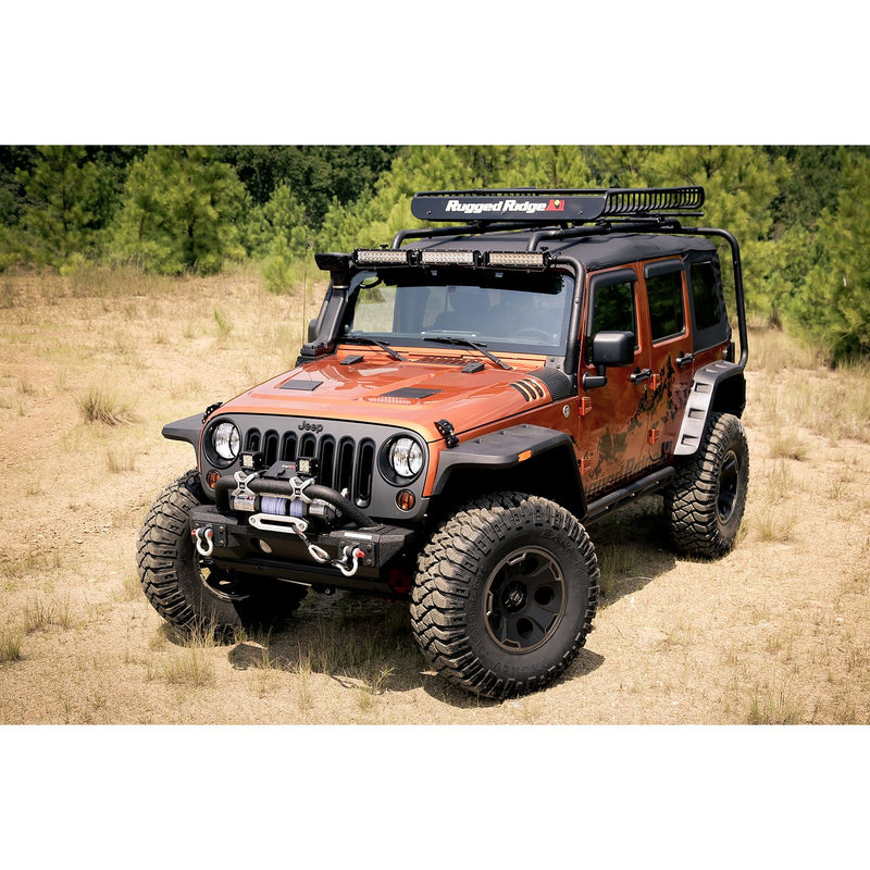 Hurricane Flat Fender Flare Kit; 07-16 Jeep Wrangler JK