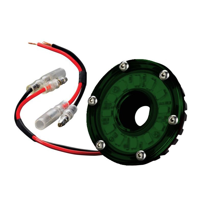 Cyclone LED - Single Light - Green Lens - 5W Flood Beam