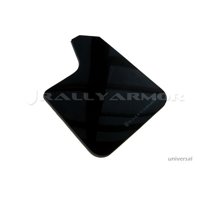 Rally Armor MF12-UR-BLK/GRY - Universal - Black Mud Flap/Grey Logo