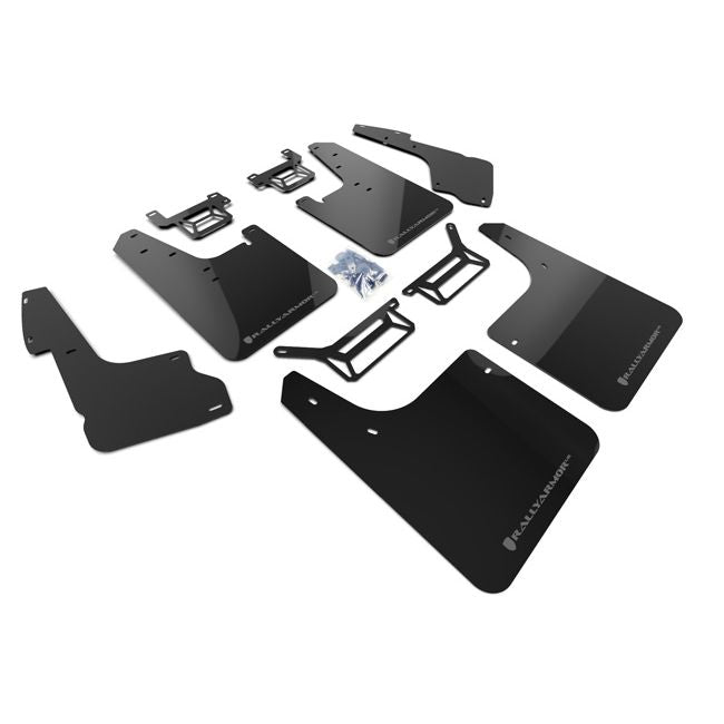Rally Armor MF48-UR-BLK/GRY - 2012-2019 Toyota 4Runner Base Limited TRD Pro - Black Mud Flap/Grey Logo