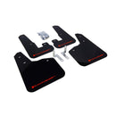 Rally Armor MF14-UR-BLK/RD - 2010-2014 Subaru Legacy 2.5i 3.6R - Black Mud Flap/Red logo