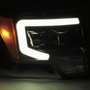 Projector Headlights Plank Style Design Gloss Black