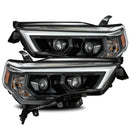 LED Projector Headlights Plank Style Design Midnight Black