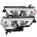 LED Projector Headlights Plank Style Design Chrome