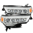 LED Projector Headlights Plank Style Design Chrome