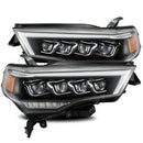 LED Projector Headlights Plank Style Design Black