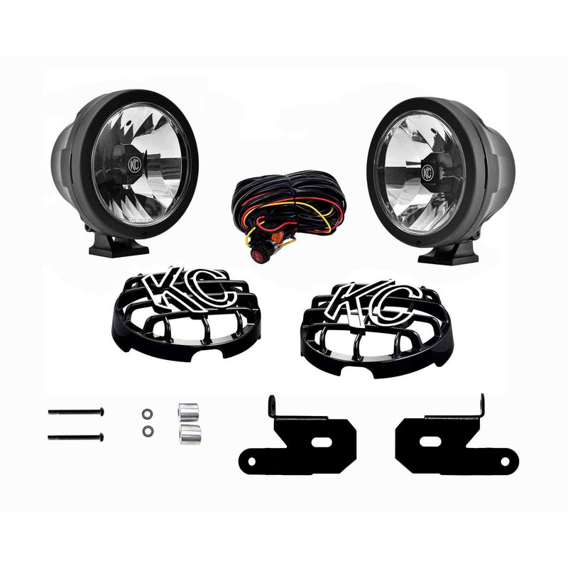 6" Pro-Sport Gravity LED - Pillar Mount - 2-Light System - 20W Wide-40 Beam - for 18-20 Jeep JL