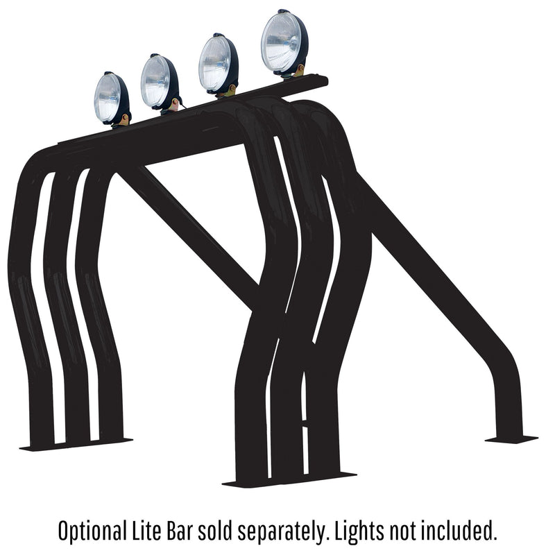 Go Rhino - 9809560TSB - Go Rhino! Bed Bars- Triple Bar/Single Kicker (Between Wheel Wells)