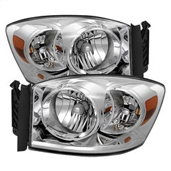 ( OE ) - Amber Crystal Headlights - Chrome