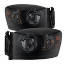 ( xTune ) - Amber Crystal Headlights - Black Smoked