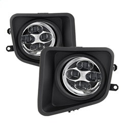 ( Spyder ) - Daytime DRL LED Running Fog Lights w/Switch - Clear