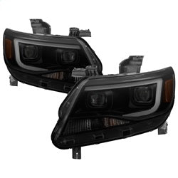 ( xTune ) - Projector Headlights - Light Bar DRL - Black Smoked