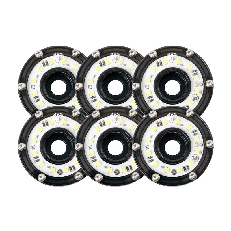 Cyclone LED Rock Light - 6-Light System - Clear - 5W Flood Beam