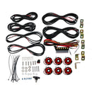 Cyclone LED Rock Light - 6-Light System - Red - 5W Flood Beam