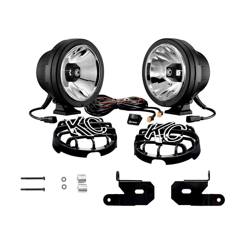 6" Pro-Sport Gravity LED - Pillar Mount - 2-Light System - SAE/ECE - 20W Driving Beam - 18-20 Jeep JL