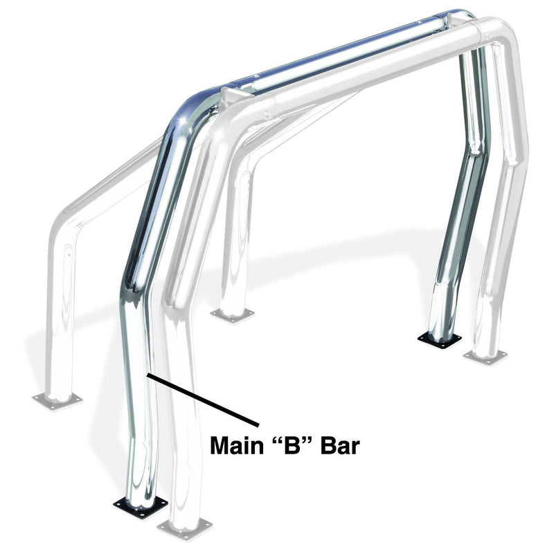 Go Rhino - 90002C - Go Rhino! Bed Bars - inBin Main Bar