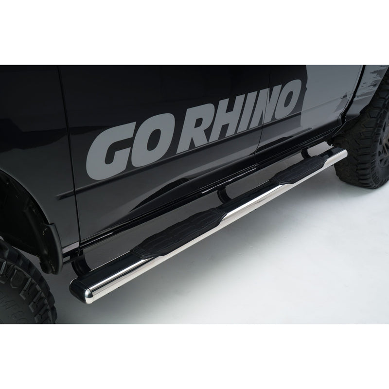Go Rhino - 105450673PS - 1000 Series 5in Oval Side Steps Polished Stainless 73in long