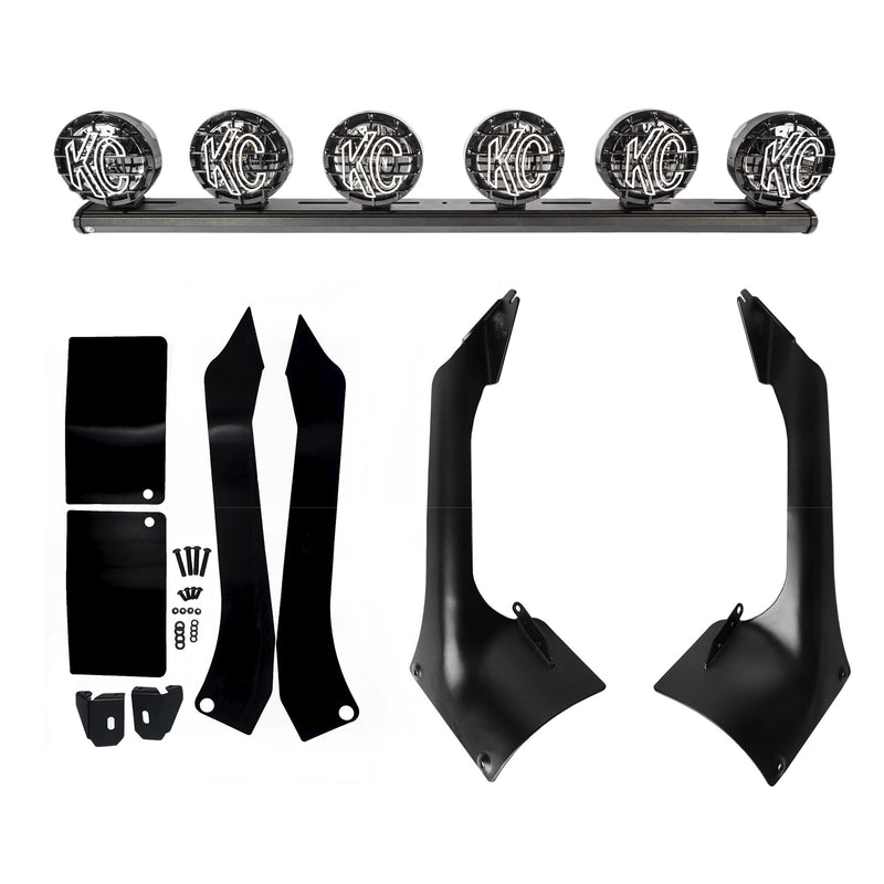 50" KC Xross Bar - Overhead - Pro-Sport Gravity LED - 6-Light System - 120W Combo Beam - 18-20 Jeep JL / JT
