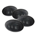 ( xTune ) - Dually Fender 2 Red LED+ 2 Amber LED Side Fender Lights 4pcs - Smoke