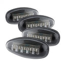( xTune ) - Dually 2 Red LED+2 Amber LED Side Fender Lights 4pcs - Clear