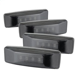 ( xTune ) - Dually 2 Red LED+2 Amber LED Fender Lights 4pcs - Smoke