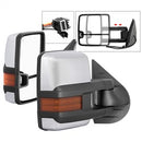(xTune ) - G3 Power Heated Amber LED Signal Telescoping Mirror Chrome Cover - SET