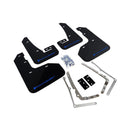Rally Armor MF40-UR-BLK/BL - 2015-2019 Volkswagen Golf R - Black Mud Flap/Blue Logo