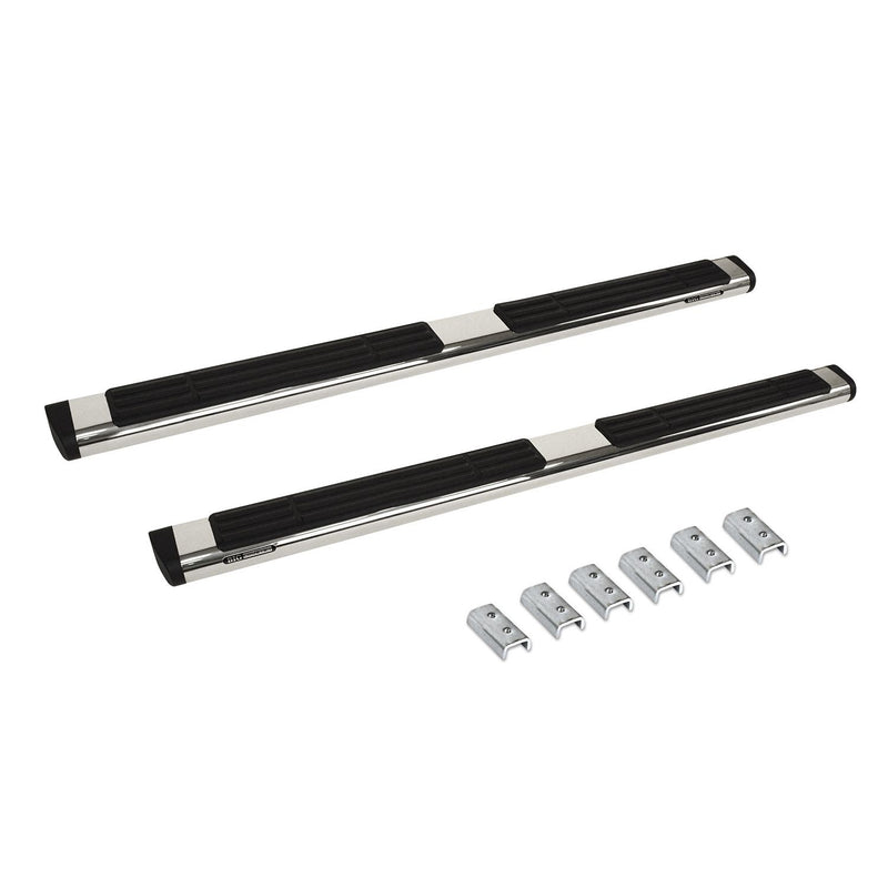 Go Rhino - 686404787PS - 6in OE Xtreme Stainless SideSteps Kit - 87in Long + Brackets