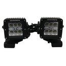 Go Rhino - 732230T - Jeep Wrangler JL & JLU Center Hood Mount for 3 inch Cube LED Lights