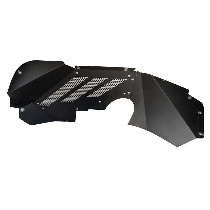 Go Rhino - 702001T - Jeep JK Front Wheel Well Inner Fender Liners Black Textured Alum Pair