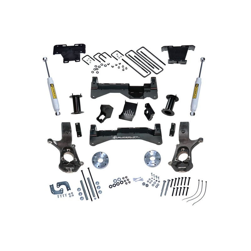 SUPERLIFT LIFT KIT GM 1500 4WD W/SL SHOCKS 14-18 8'' AL/STMP